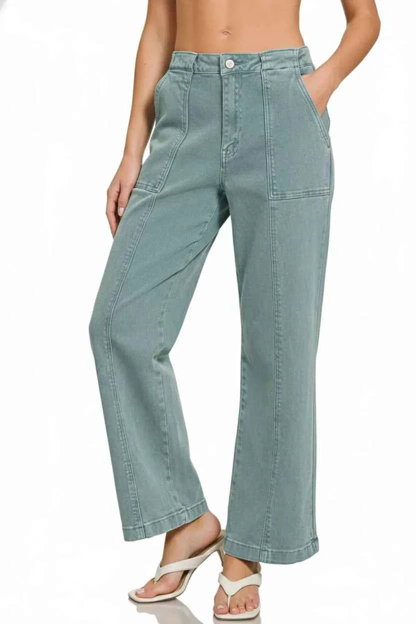 Zenana Straight Leg Utility Pocket Jeans 2f66c73e-375a-4478-b363-35a976e94f97-Max-Origin