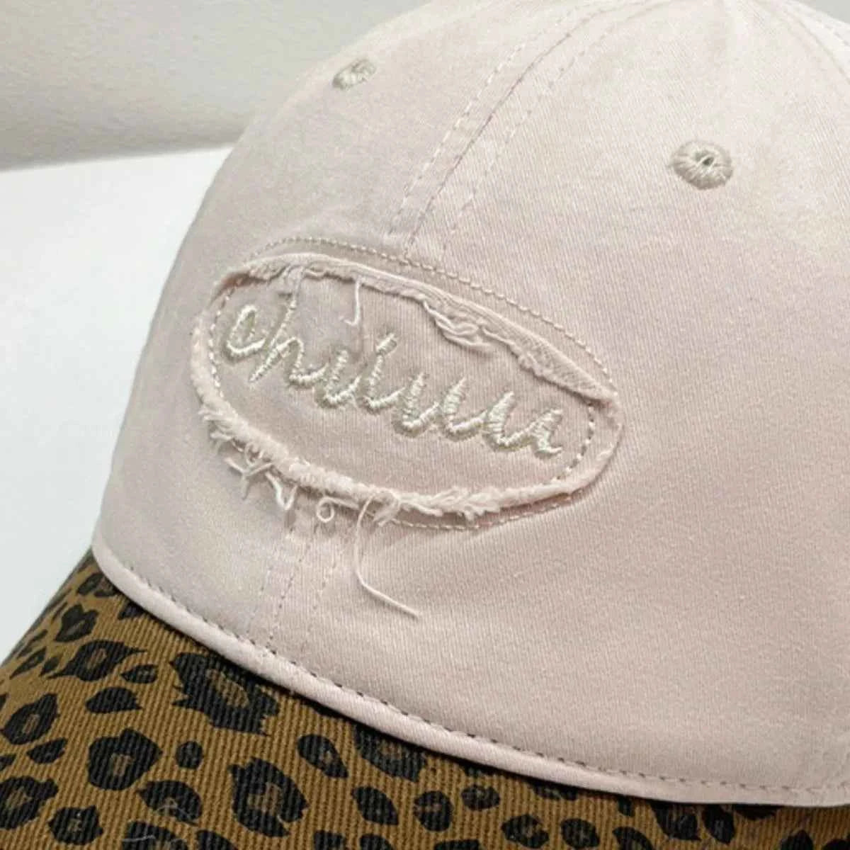 Leopard Print Baseball Cap with Embroidered Letter 2f66ea53-01bb-4106-b709-e6bd3fba2ad0-Max-Origin