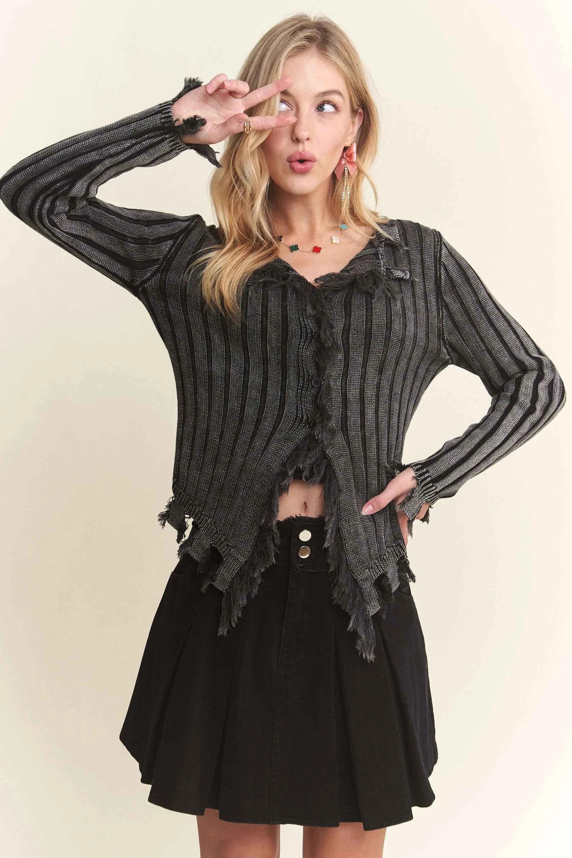 ADORA Distressed Edge Washed Sweater CHARCOAL GREY 2f75f183e87a469d9148c2d878f0a1d6-Max-Origin