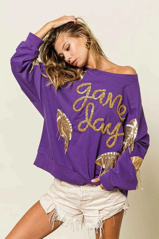 Sequin Football Patches Game Day Sweatshirt 2f77936b98b04cdeb5cbb35ef0eeec3c-Max-Origin