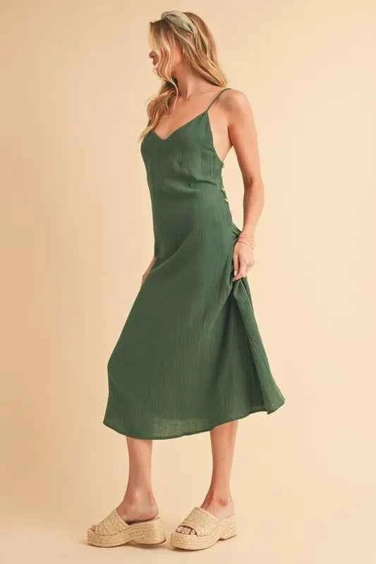 Side Button Midi Cami Dress 2f9ef20b3487407fa6eb33a4a9af28c4-Max-Origin