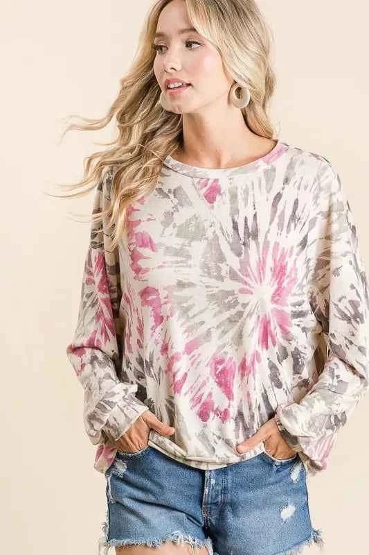 Tie Dye Print Terry Pull Over 2fba87020825456cb994e156829c78e0-Max-Origin