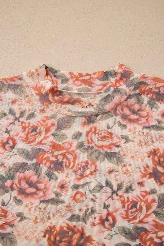 Plus Size Floral Mesh Mock Neck Top 2fc2b445-485d-4601-bc80-45a415ca6458