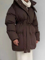 Mid-Length Thickened Hooded Winter Coat with Belted 2fcb7410-fdb0-4b73-9cfd-9ed5daef02b4-Max-Origin