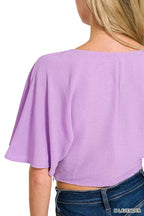 Zenana Woven Airflow Twisted Top & Wide Leg Pants Set 3025c8714fcd4dc3892286b34503442f-Max-Origin