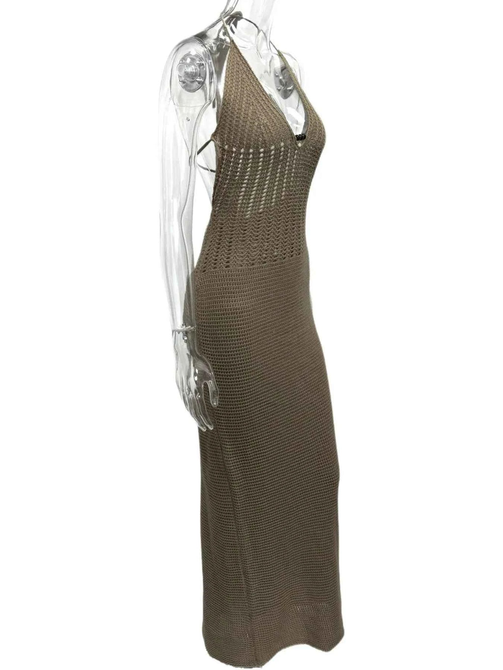Halter Neck Maxi Bodycon Sweater Dress 3026d047-819d-4445-b353-ce602a6d73e7-Max-Origin
