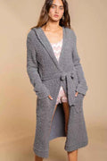 POL Berber fleece Tie Front Tunic Cardigan with Pockets GREY 302958ab-a615-4fe2-a126-d853492ec242-Max-Origin