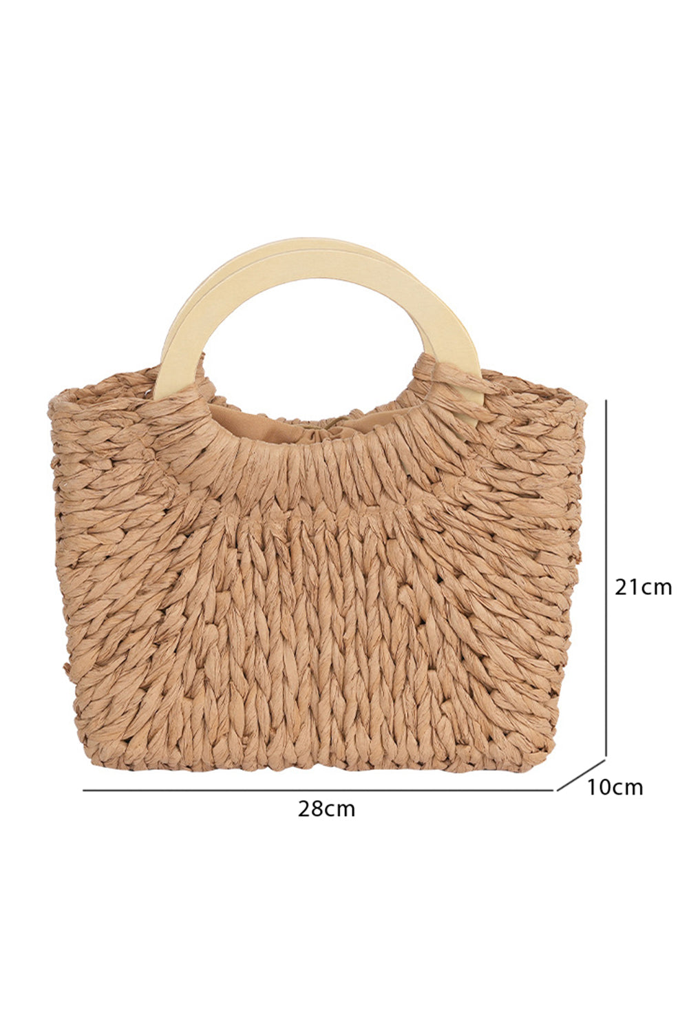 Camel Retro Straw Woven Tote Bag 305b70a080d9d4e1