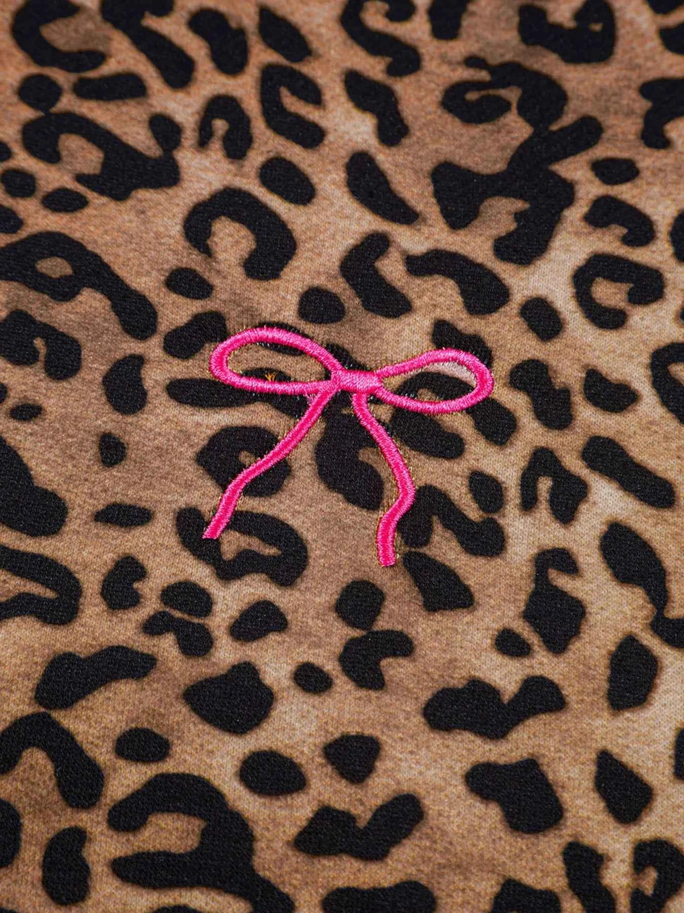 Leopard Print Contrast Trim Long Sleeve Top and Pants Set 306425c604e042068f5bf5c34cc51077-Max-Origin