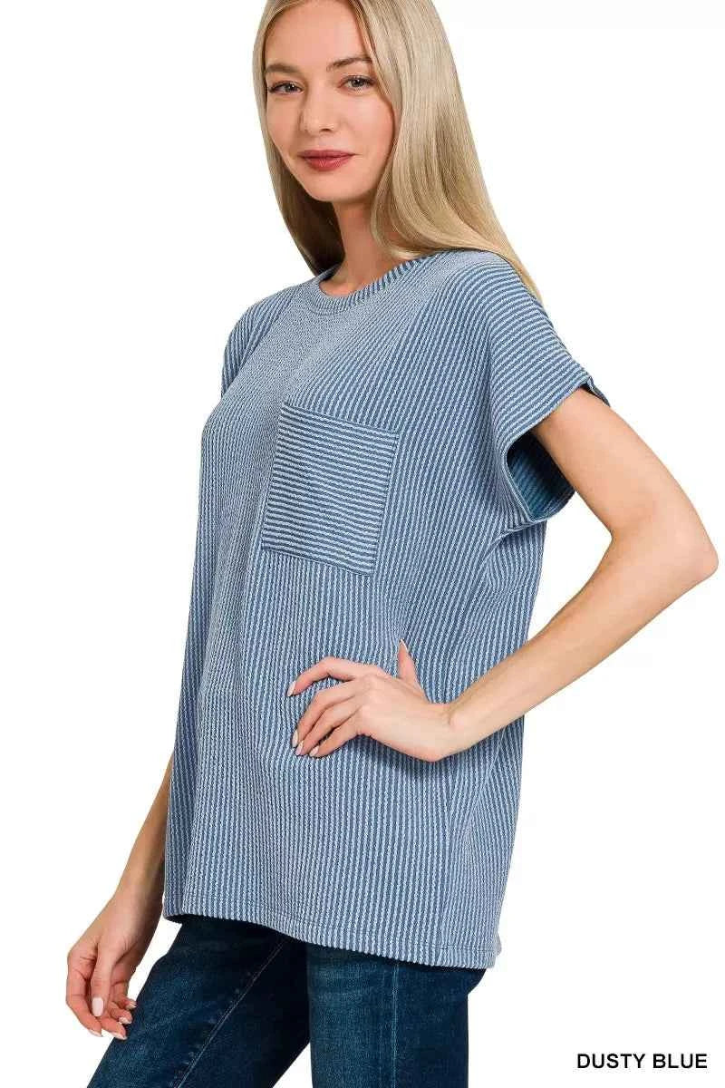Zenana Raised Rib Front Pocket Boxy Top 3078673adb1c413fafdd8cb61bbe6c64-Max-Origin
