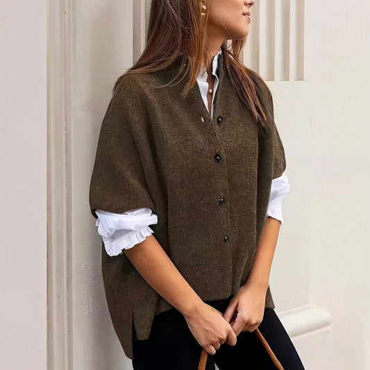 Soft Knit Coffee Cardigan