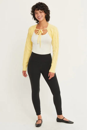 Cable-Knit Tie-Front Shrug CREAMY YELLOW 3099c4f6b2974a8995495a41388cf39d-Max-Origin