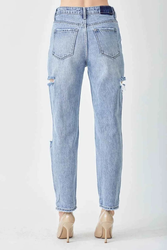 RISEN Distressed Slim Cropped Jeans 30a5a4f8-ccaf-4c1c-abd9-02ca6731aa35-Max