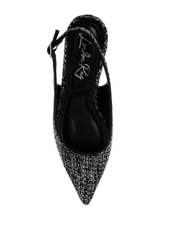 Zehra Boucle Slingback Sandals 30b30d18-3916-475c-9b62-a466c52bbd0f