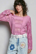 POL Round Neck Long Sleeve Exposed Seam Top with Lace Detail ROSE PINK 30b3dd42-378c-40ff-8e44-7d9bcc215997-Max-Origin