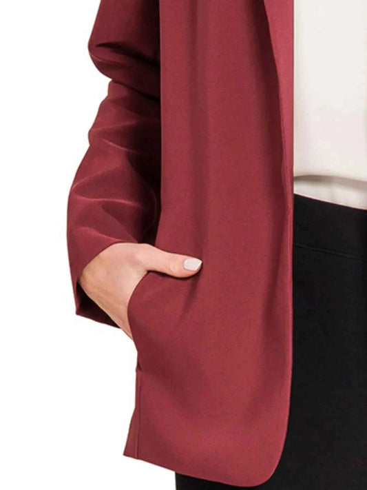 Woven Long Sleeve Blazer With Lining 30da0f74-1661-4934-bac3-dc1168208342-Max-Origin