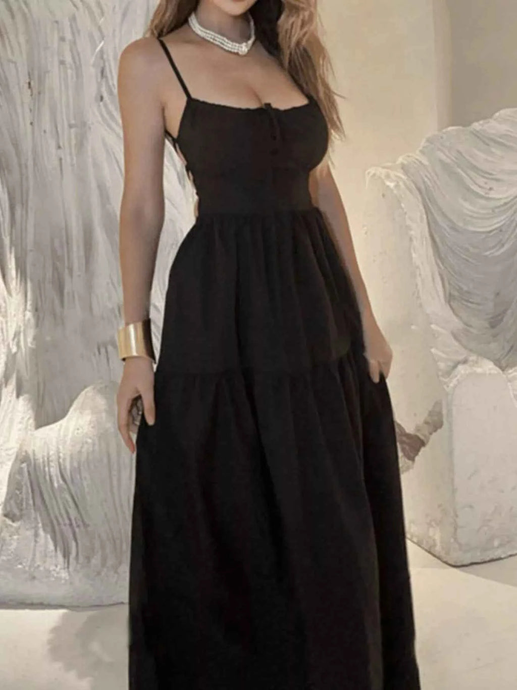 Lace Up Back Maxi Cami Dress 30db641d-2e85-45f4-98b1-66e73df5e3e6-Max-Origin