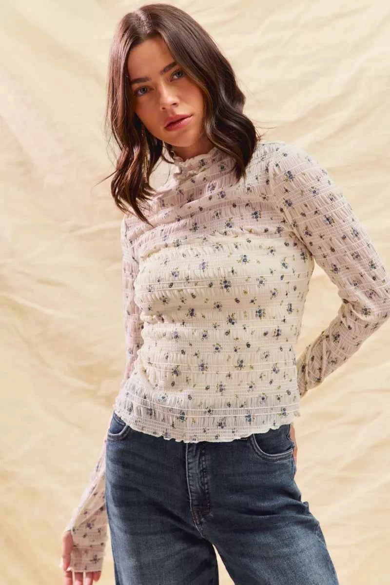 Floral Print Textured Long Sleeve Knit Top 30de751e1db84205ac0df1205a6dd59c-Max-Origin