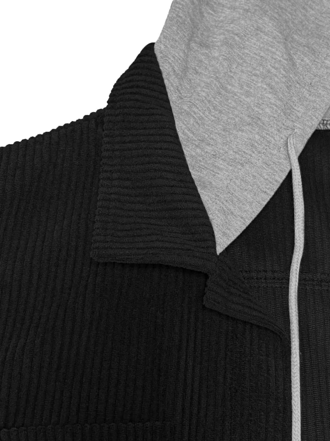 Plus Size Casual Corduroy Button-Down Hooded Jacket 30e6b803107046e8826cf75d3457b886-Max-Origin