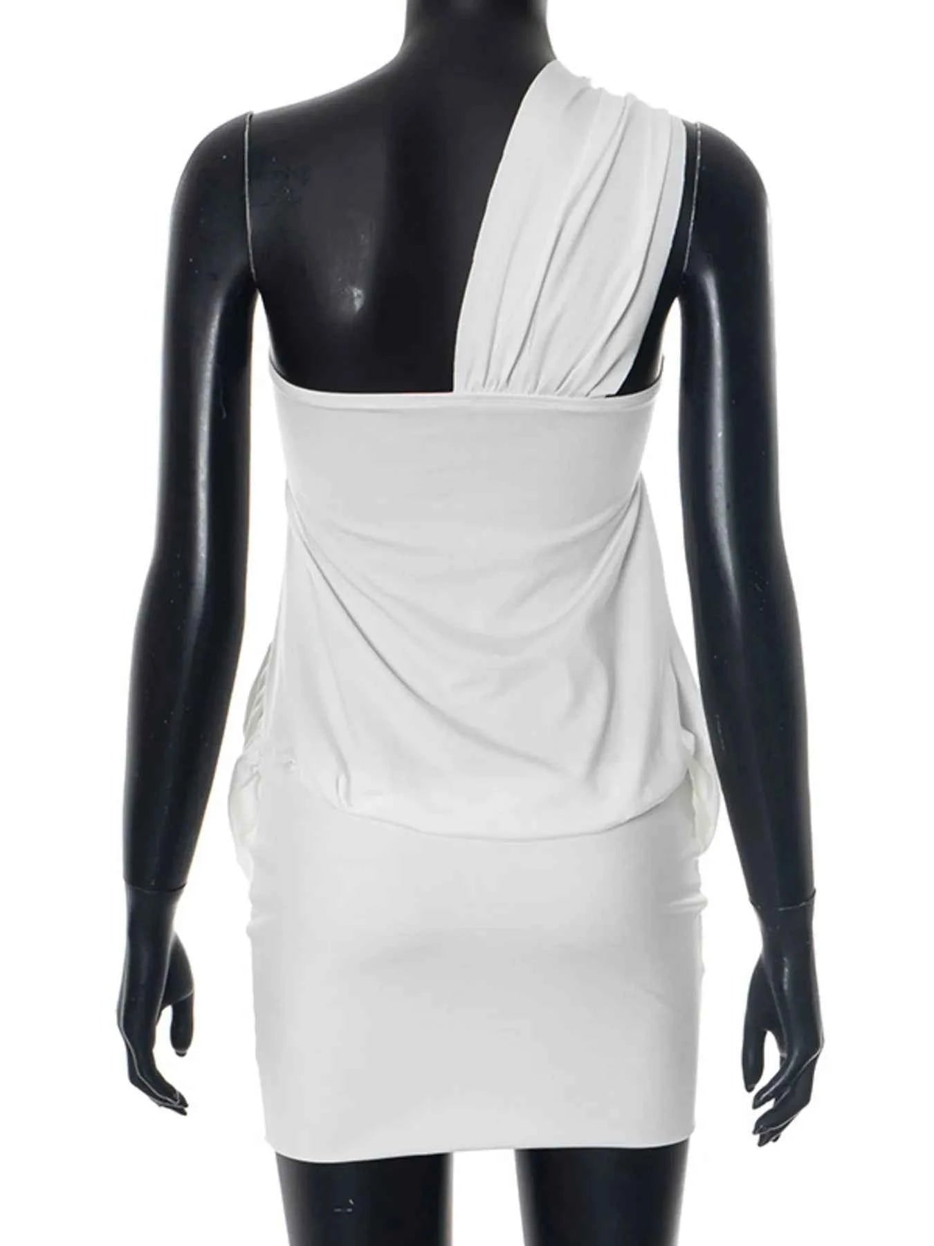 Ruched One-Shoulder Mini Dress 30eb02dfa6094a1283016857c85d2075-Max-Origin