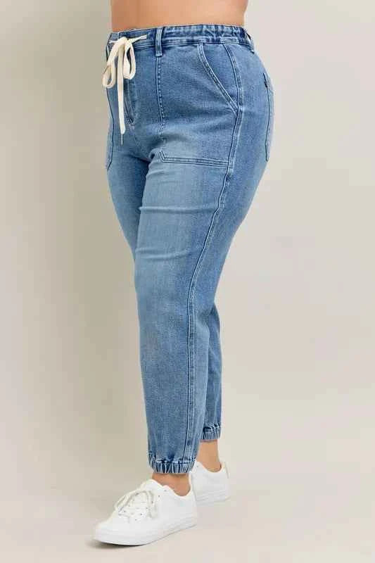 Full Size High Waist Denim Jogger Plus Size 30fb0c19-0558-44a8-b806-f950ccb0849a-Max-Origin