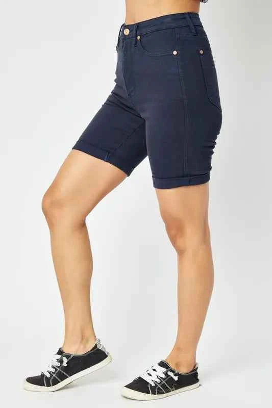 Judy Blue Full Size High Waist Tummy Control Bermuda Shorts 3102f4da-0fd4-45f2-9dcf-f7f497e1d461-Max