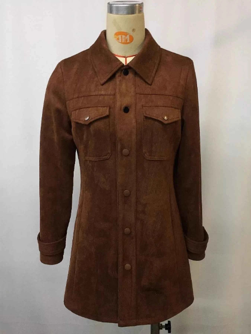 Full Size Suede Button-Down Jacket Plus Size 31547c0b858b4755be8b93da94bb6bfd-Max-Origin