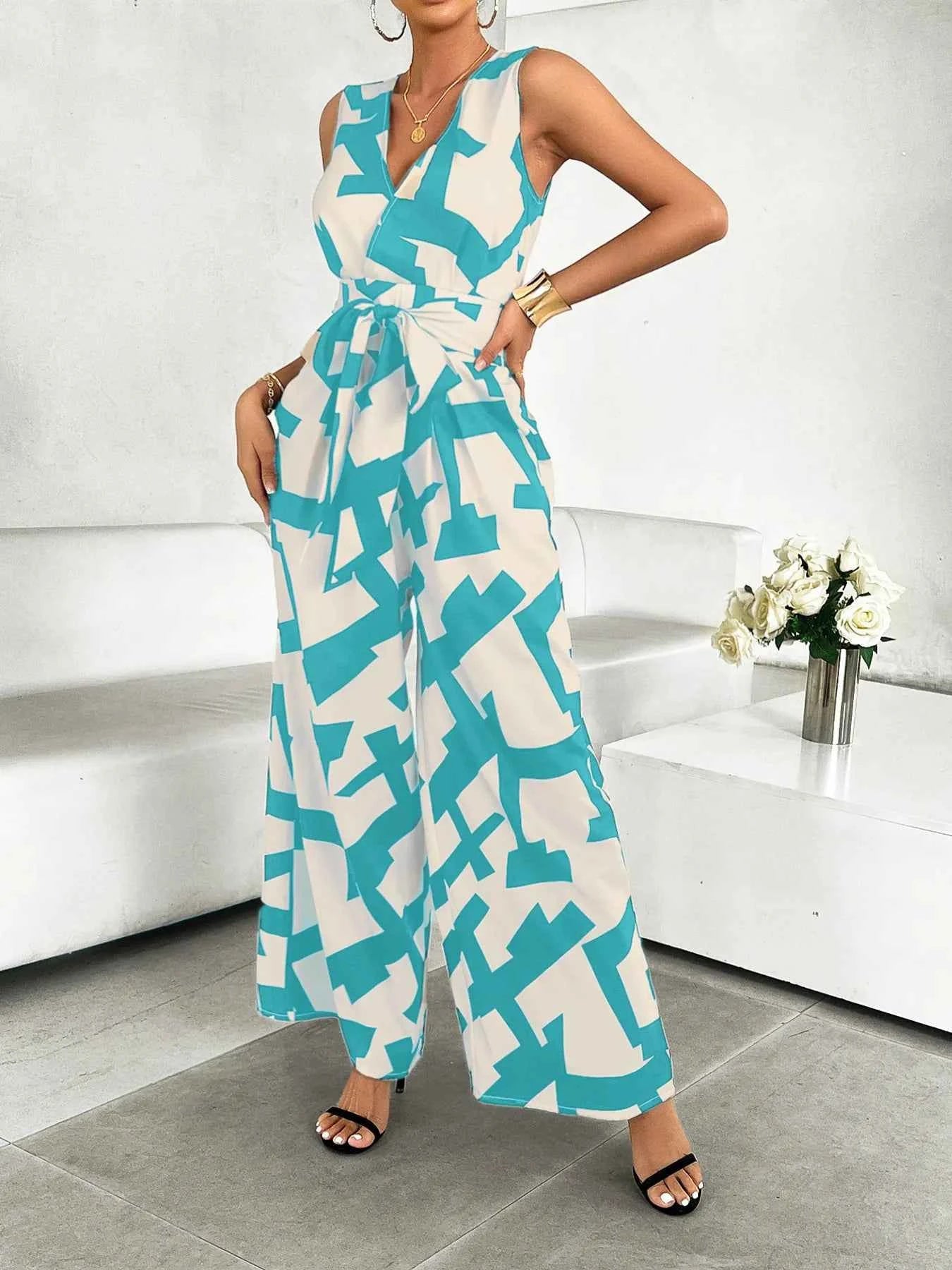 Printed Wide Leg Jumpsuit 3157ed6b2b1d482299249977d79c265e-Max-Origin