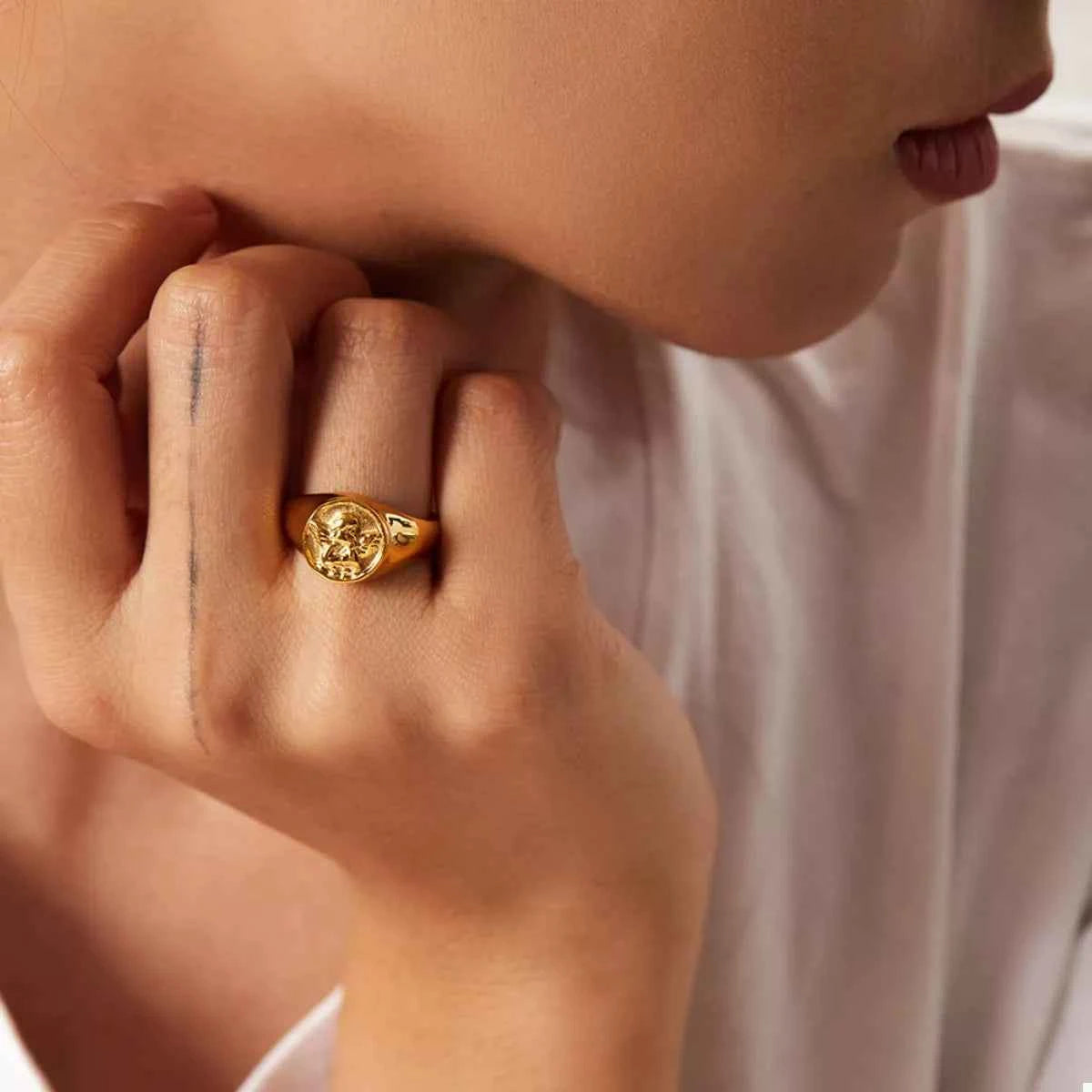 18K Gold-Plated Cupid Ring 315aebdb-5b60-4196-954c-3b48952ccf17-Max-Origin