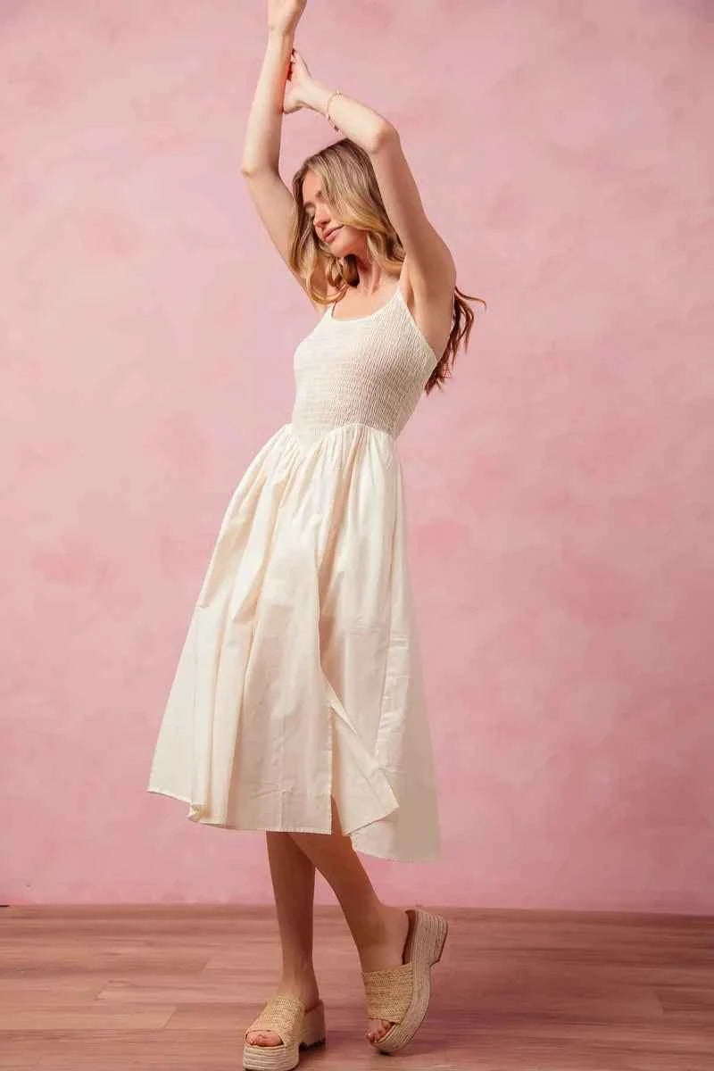 SO ME Smocked Sleeveless Casual Everyday Dress With Slit 315b4edfe4c94ca58d07ec77088e69c4-Max-Origin