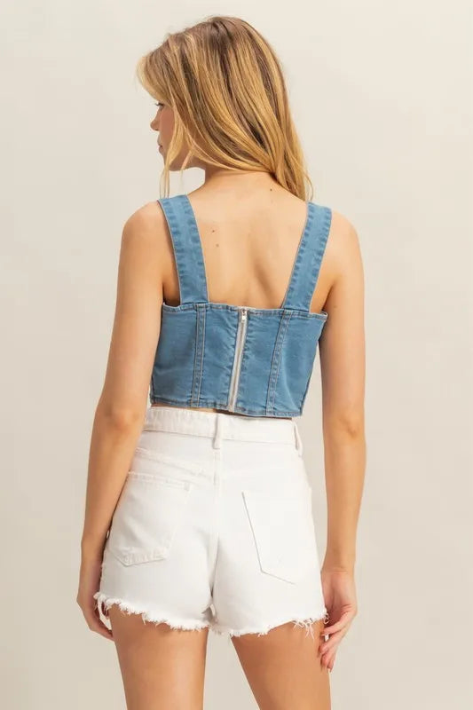 Washed Sweetheart Neck Wide Strap Denim Tank 3171a7f5-8172-449f-98af-b859aa88732d-Max-Origin