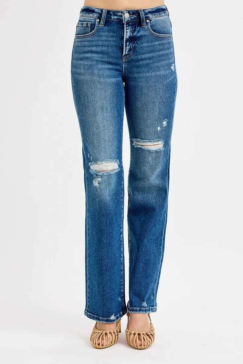 RISEN Full Size Tummy Control High Rise Straight Distressed Jeans Plus Size 3181a067a327489bb720b4bab8843e34-Max-Origin