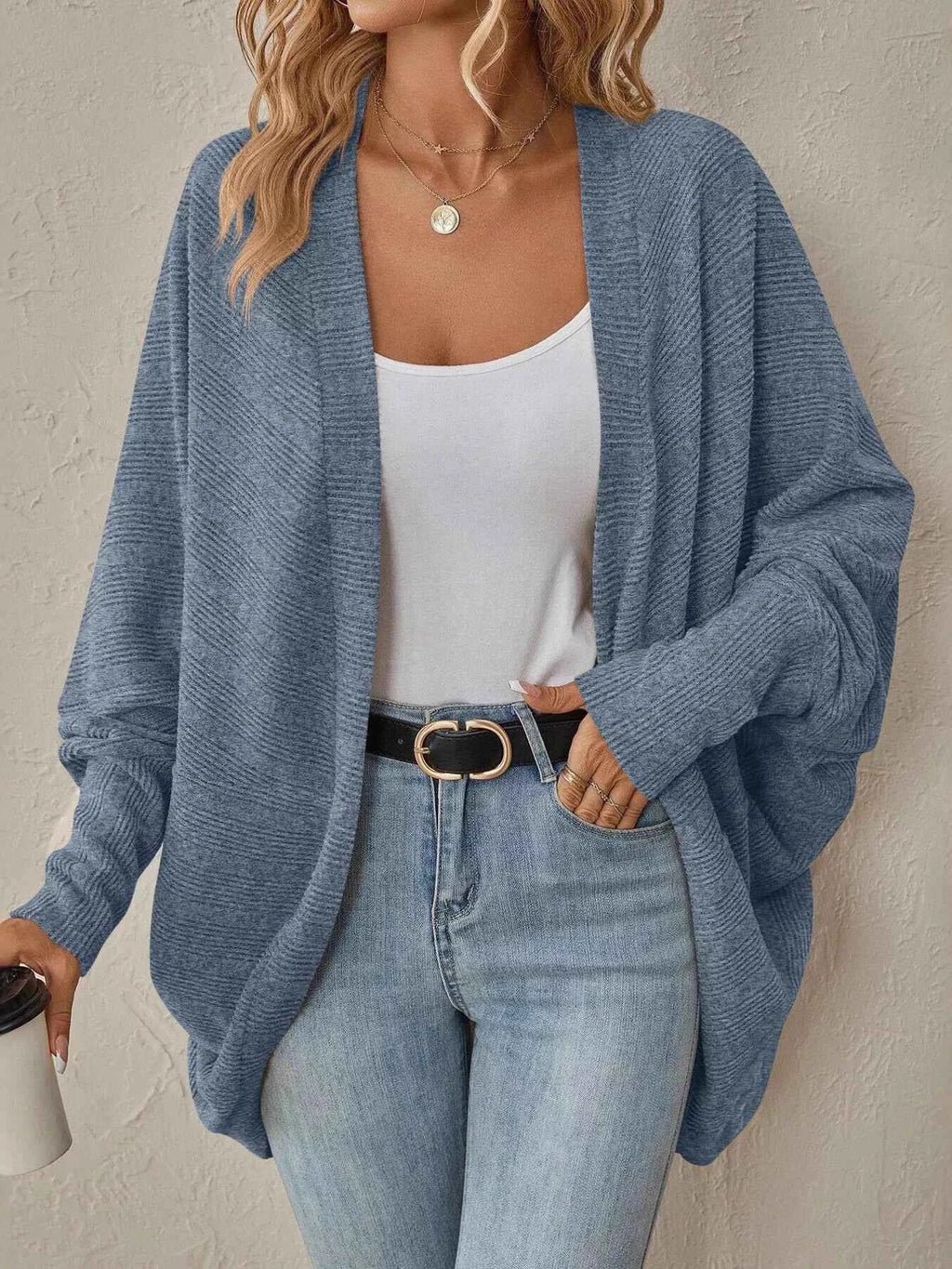Cozy Oversized Open Front Knit Cardigan 31a3deff1a474147a3416a5c5f780b1e-Max-Origin