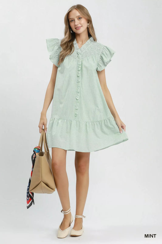 Stripe Smocked Yoke Ruffle Dress 31adbc27-2fd5-46c6-9a4b-f3bb2ef2a291-Max-Origin