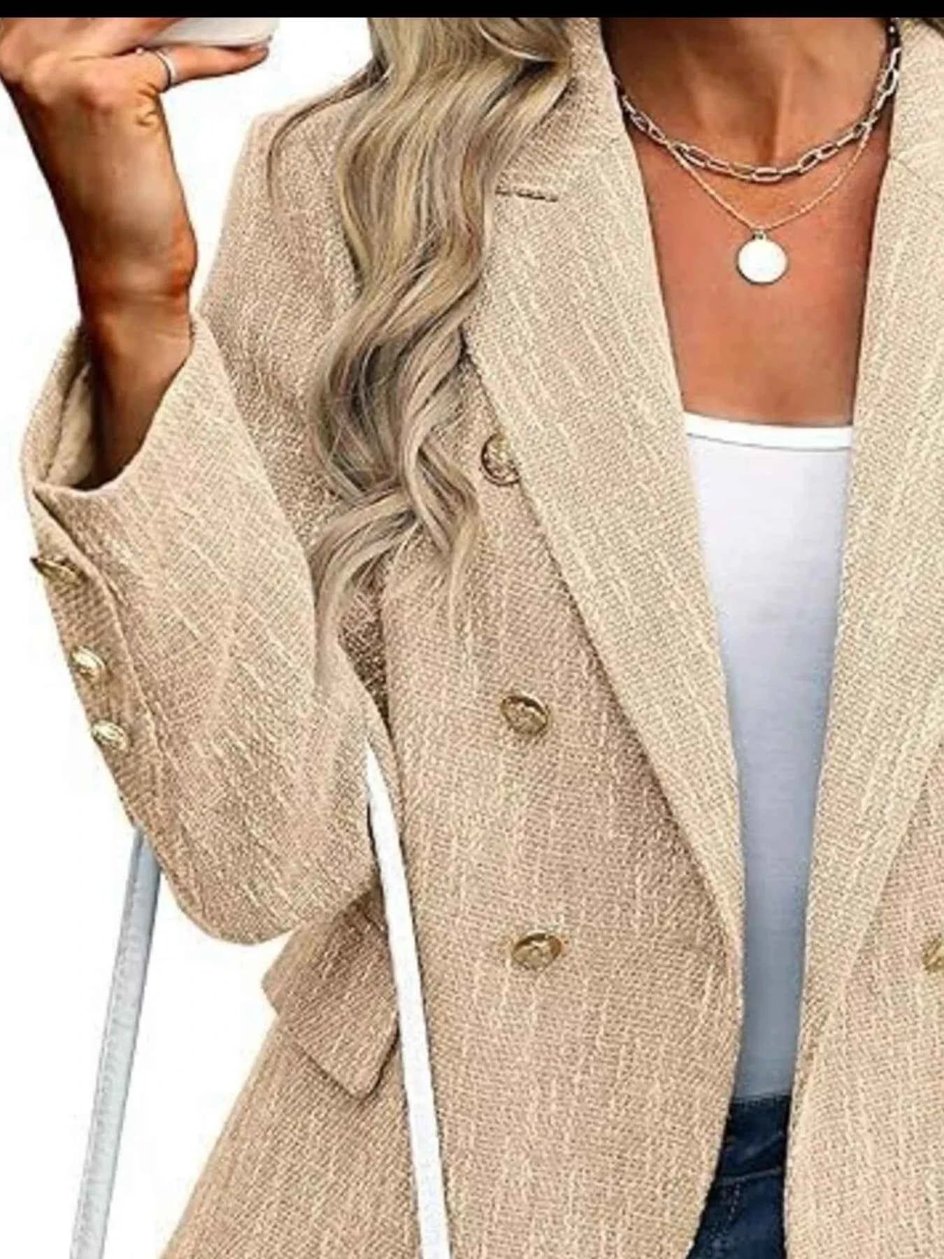 Double-Breasted Lapel Collar Blazer 31b3b449-c557-4bfc-9ea1-eb94729c81ec-Max-Origin