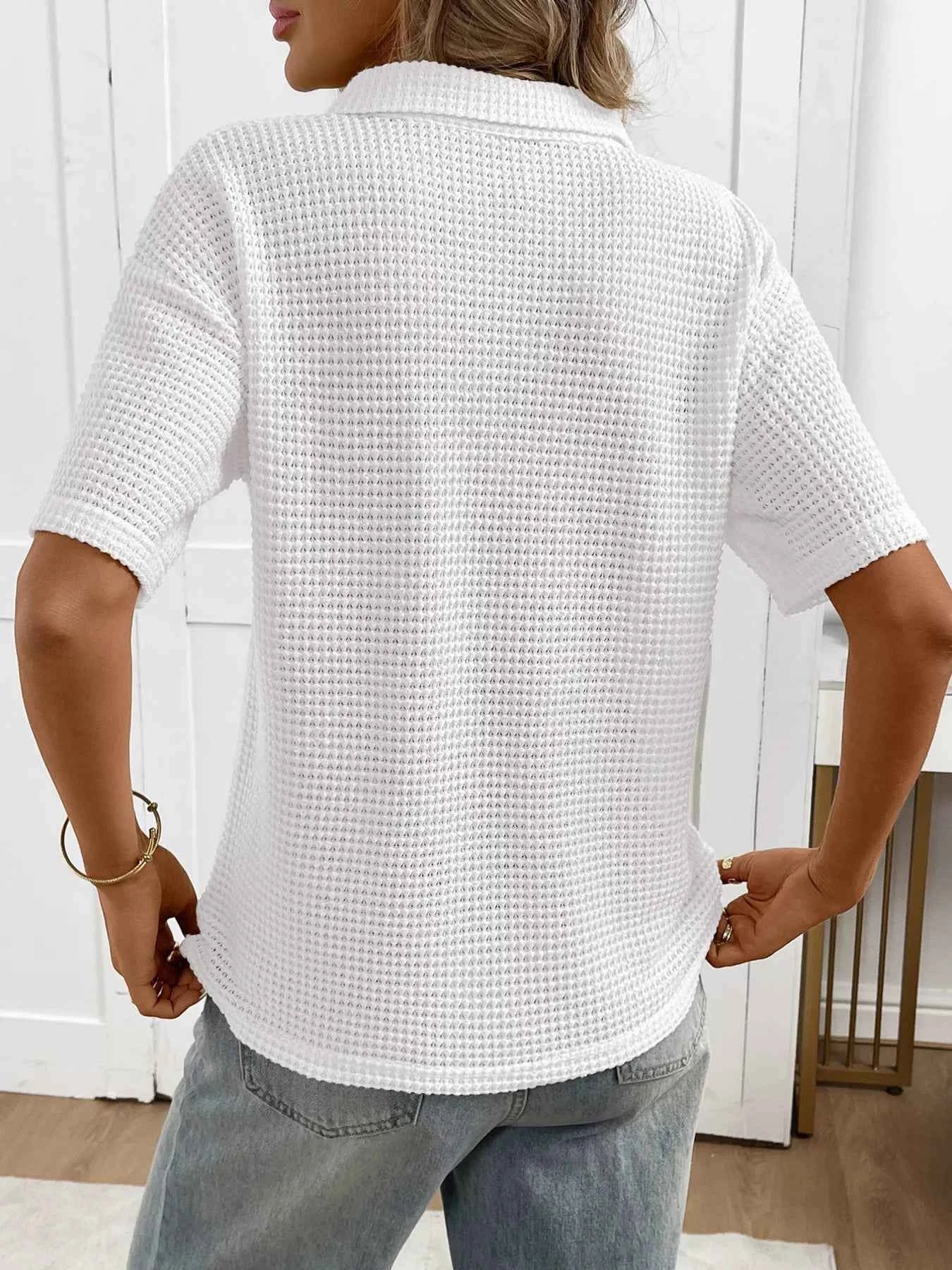 Striped Knit Short Sleeve Top 31c04fa6d3c54360a0fc0988068086cb-Max-Origin