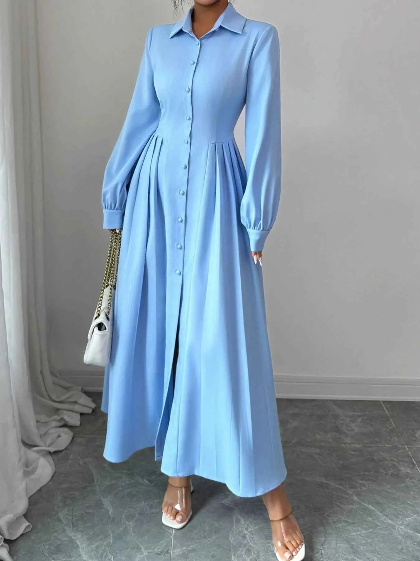 Button-Front Maxi Shirt Dress 31c07ddc-94d5-4792-b25e-68d8d3644f4c-Max-Origin