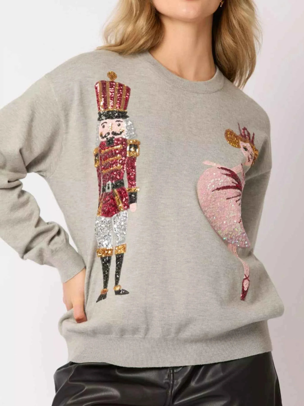 Sequined Nutcracker Long Sleeve Sweatshirt 31ca6bbd-35a7-4705-902a-4b39c8d0d736-Max-Origin