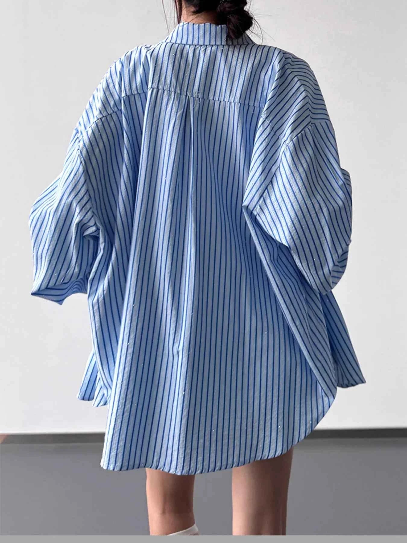 Striped Button Up Long Sleeve Shirt 31dc80bd60f64116a465c63a8395b298-Max-Origin