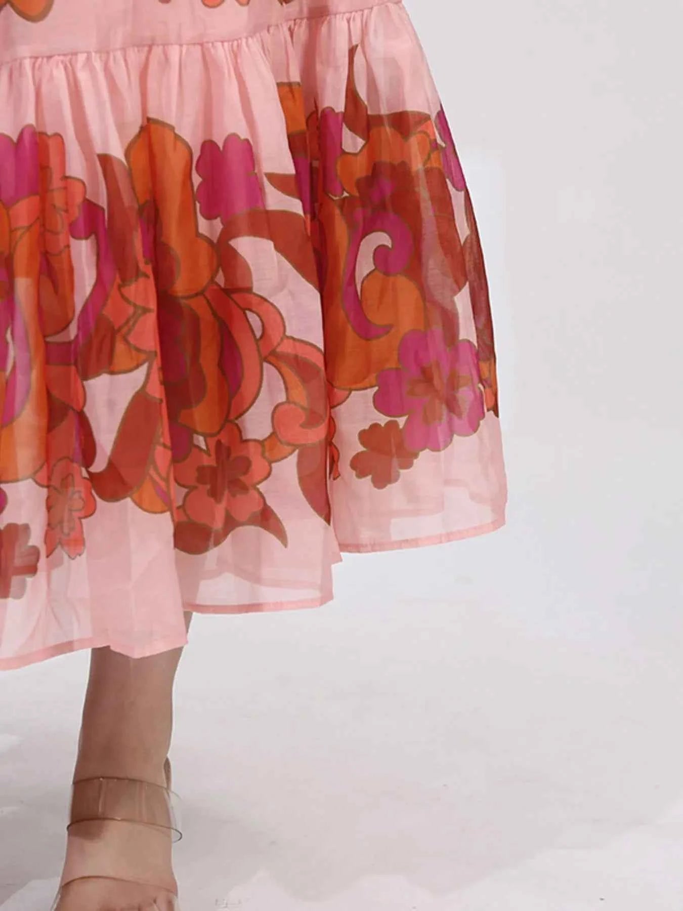 Button Front Puff Sleeve Dress 31de75bf-6bf3-4c56-a04f-2b41b15d6126-Max-Origin
