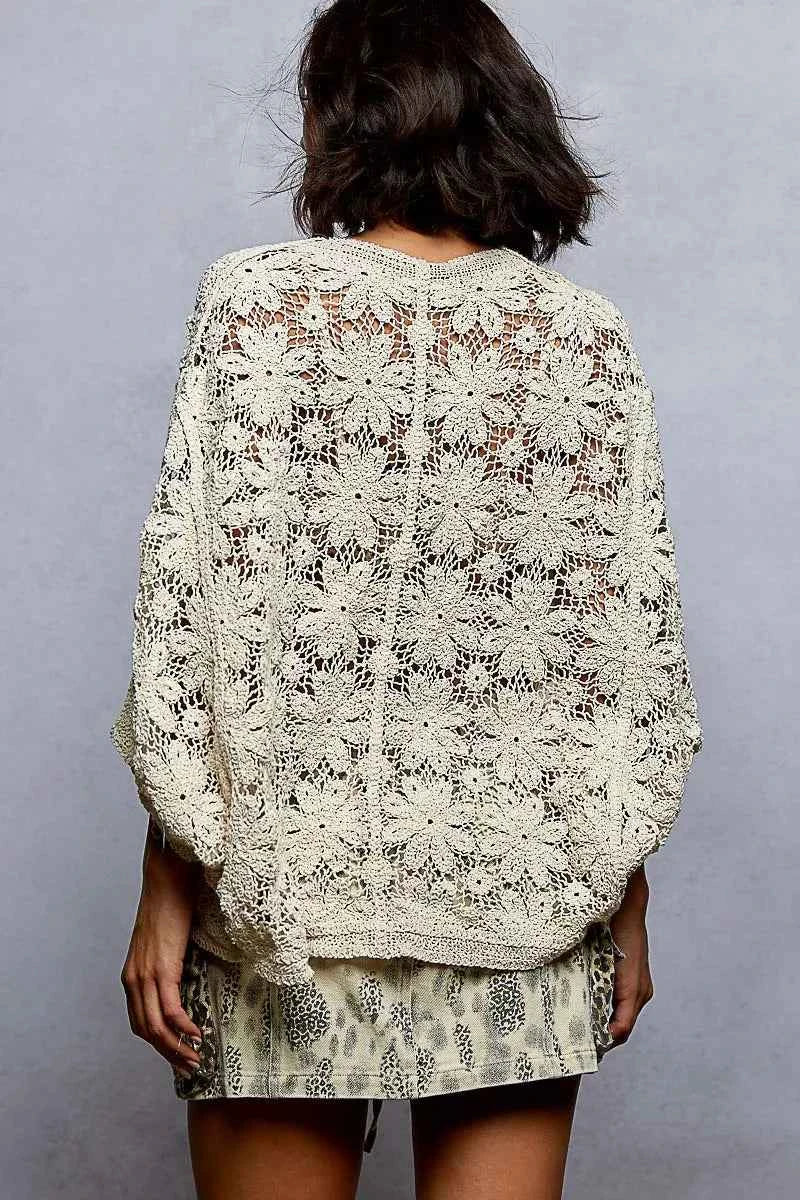 POL Crochet Knit Lightweight Cardigan 31e10384-0623-4d2d-a8c9-6d119a5da063-Max-Origin