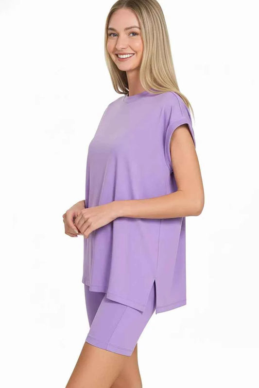 Brushed Dty Microfiber Top & Biker Shorts 31e860cf-aae8-4de6-a240-815c84544c42-Max-Origin
