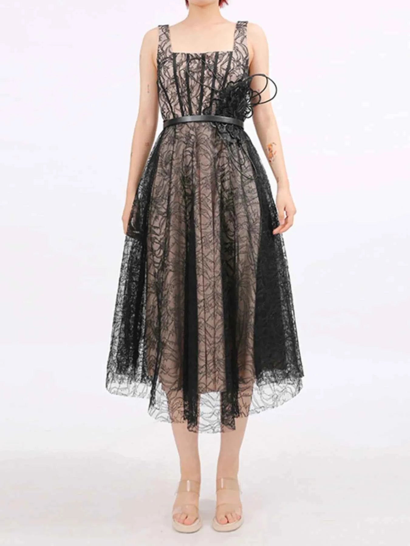 Lace Square Neck Midi Dress 3212b024-6588-403c-9849-54afd0ea3bab-Max-Origin