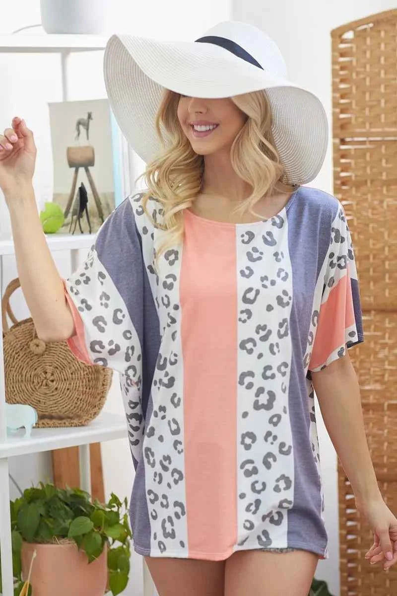 BiBi Leopard Stripe Printed French Terry Oversized Top 323161c08c8648cda527938e5f92b994-Max-Origin