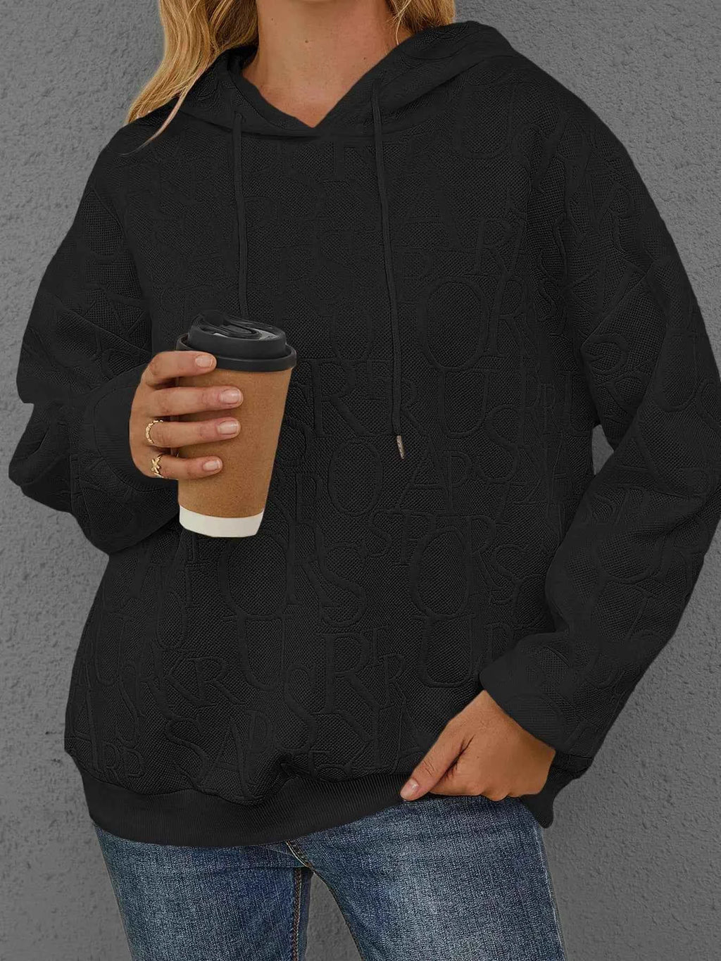 Full Size Embossed Lettering Casual Hoodie Plus Size 32457f6f35424893ae39f646817ed4d4-Max-Origin