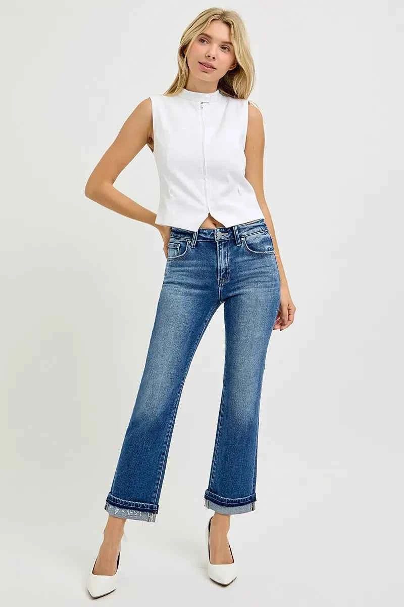 RISEN Mid Rise Ankle Straight Cuffed Jeans 325ed2b8ee364a51bc91860c85ef3ff7-Max-Origin