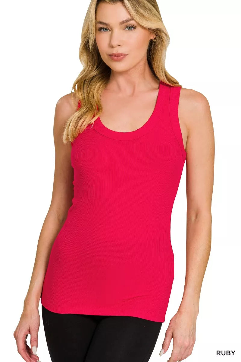 Zenana Ribbed Scoop Neck Tank Top RUBY 3277602afb4d499cad83b4a58a4cbf72-Max-Origin