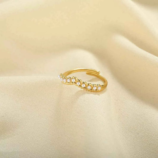 Pearl Embellished Adjustable Ring 328026d2-4918-4fee-a637-5afc8621ae4a-Max-Origin