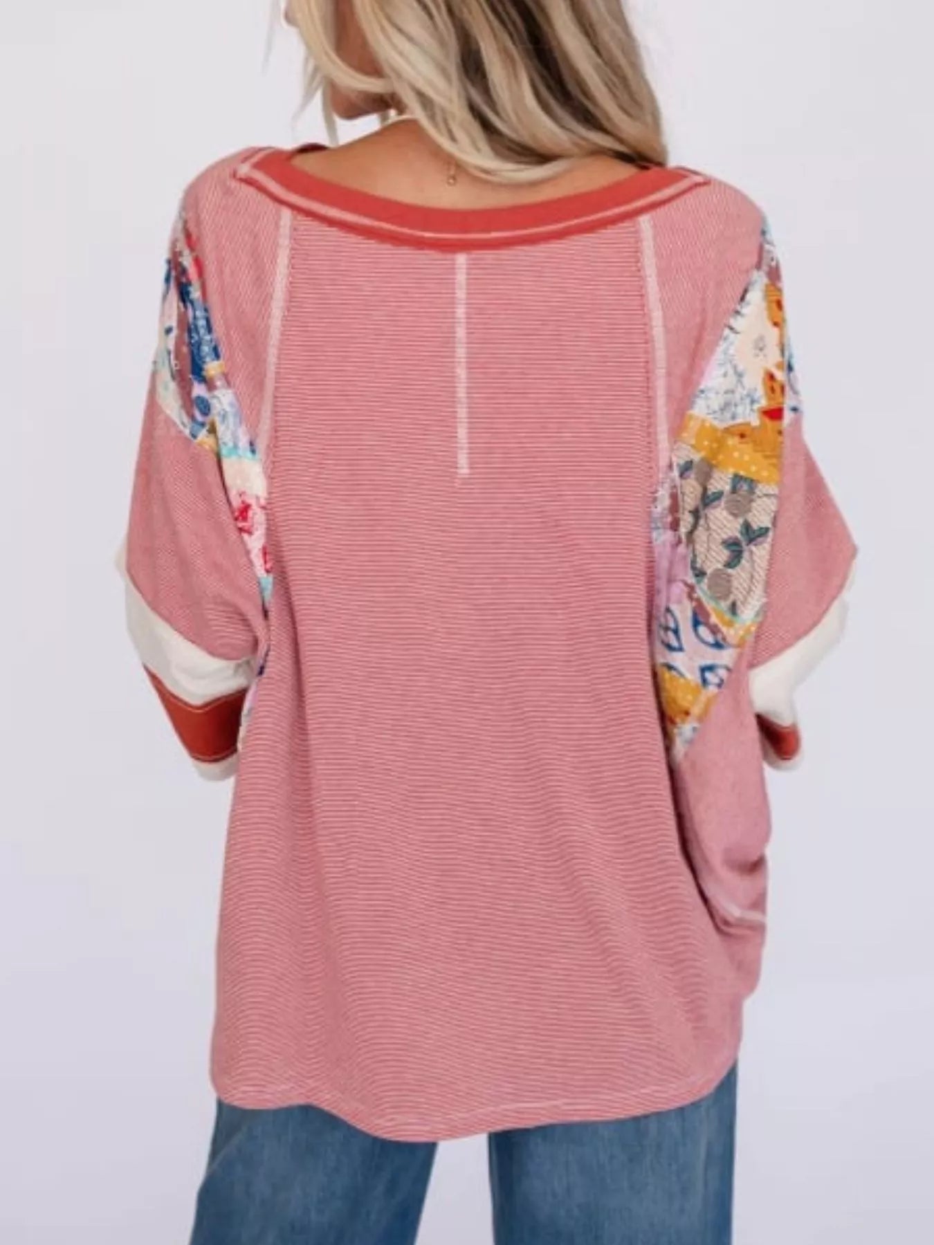 Striped Floral Long Sleeve T-Shirt 3286c869-1fe9-496b-ae93-977a0bc4654f-Max-Origin