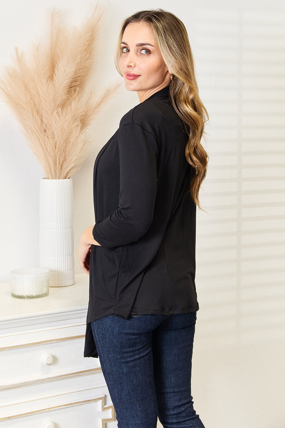 Culture Code Full Size Open Front Cardigan 32922b51cafa4d66bb94595e01a87cb3-Max